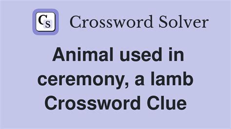 like lambs crossword|like lambs crossword answer.